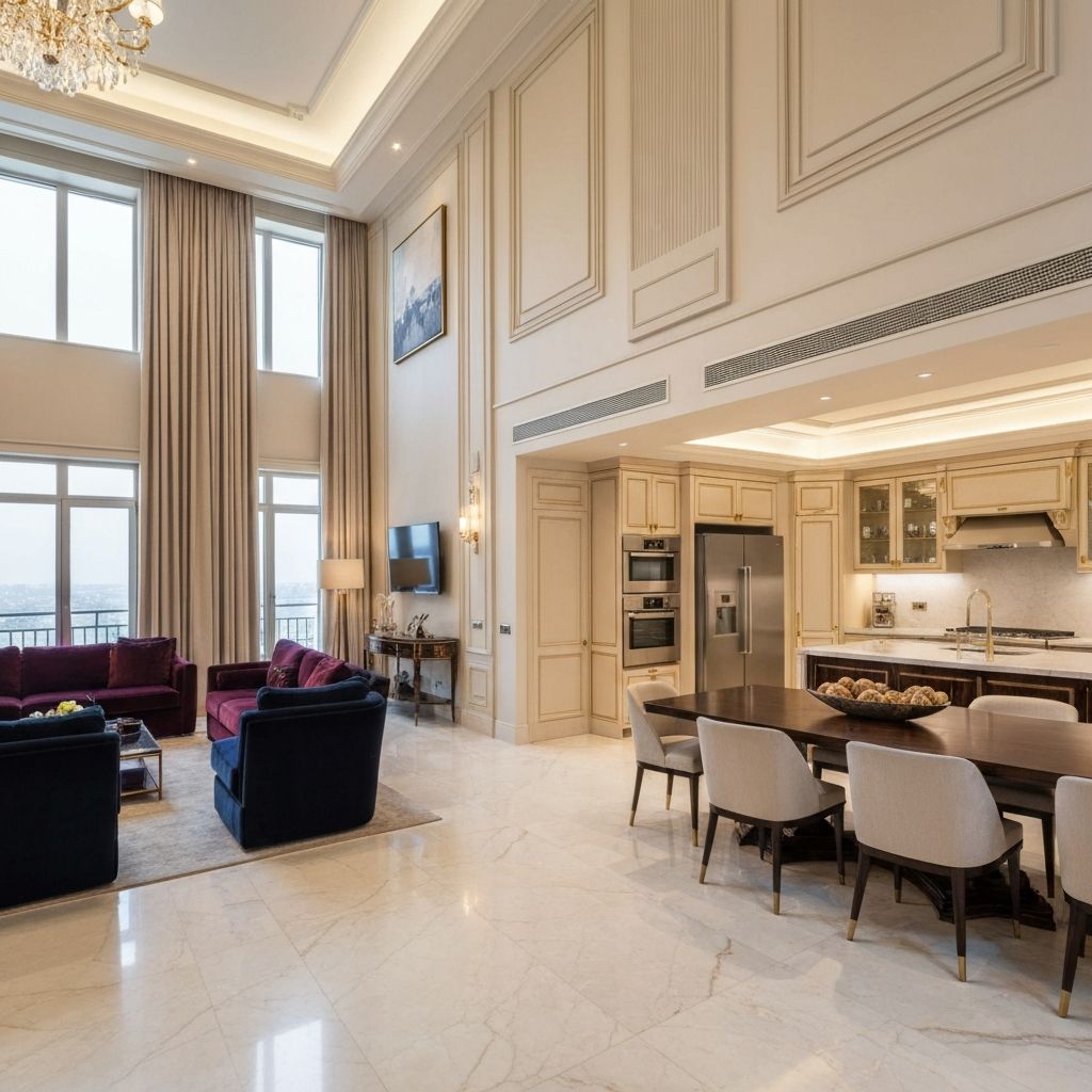 Interior design of luxury apartment in Zakaki, Limassol